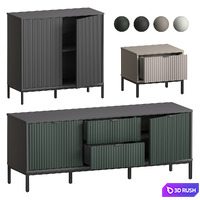 Cabinet Travis-1 Divan.ru set1 3D Model Vray, Corona