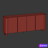 Salaya TV stand 3D Model Corona