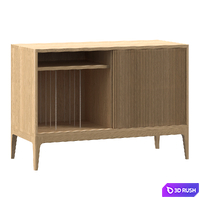 The chest of drawers for the Loyd vinyl record player is made of solid wood. 3D Model Vray, Corona