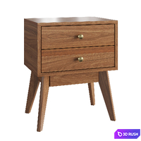 Bedside table Dark 3D Model Vray, Corona