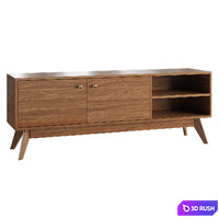 TV stand Dark 3D Model Vray, Corona