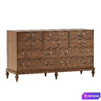 Chest of drawers Hickory White 425-31 3D Model Corona