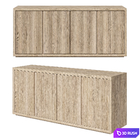Restoration Hardware Julien sideboard 3D Model Vray, Corona