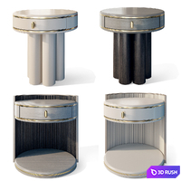 Round bedside table Ethereal Lumina Casa Magna 3D Model Vray, Corona