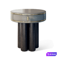 Round bedside table Ethereal Lumina Casa Magna 3D Model Vray, Corona