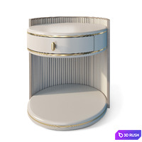 Round bedside table Ethereal Lumina Casa Magna 3D Model Vray, Corona