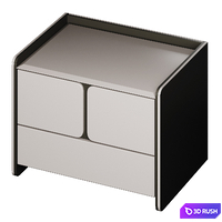 Chest of drawers and bedside table Milan 3D Model Corona