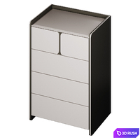 Chest of drawers and bedside table Milan 3D Model Corona
