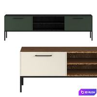 Chest of drawers with niche Nicole from Berber (La Redoute) 3D Model Corona