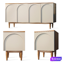 Chest of drawers sideboard bedside table Arka Etagerca 3D Model Vray, Corona