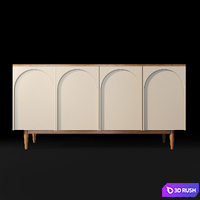 Chest of drawers sideboard bedside table Arka Etagerca 3D Model Vray, Corona