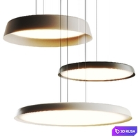 Vibia Bigger Pendant Lamps 3D Model Vray, Corona