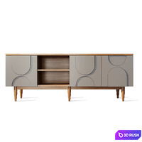 Chest of drawers buffet Arka Etagerca Shelf 3D Model Vray, Corona