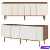 Chest of drawers with four arched doors "Arka" 3D Model Corona