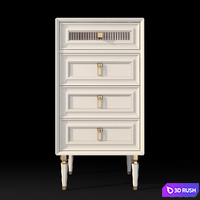 Chest of drawers bedside table Lorenta Homage Dogtas 3D Model Vray, Corona