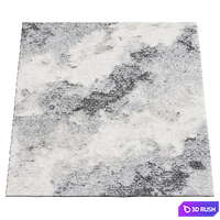 Waverly Abstract Ombre Rug 3D Model Vray, Corona