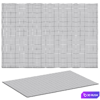 Waverly Abstract Ombre Rug 3D Model Vray, Corona