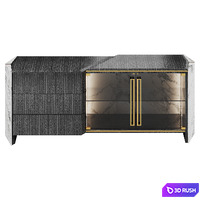 Algerone Sideboard by Luxxu 3D Model Vray, Corona