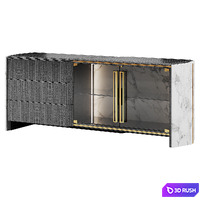 Algerone Sideboard by Luxxu 3D Model Vray, Corona