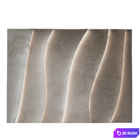Abstract composition. Relief. Plateau. 53 3D Model Vray, Corona