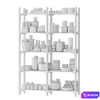 Candle stand 3D Model Corona