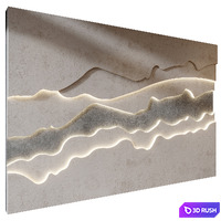 Wall panels | set 390 3D Model Corona
