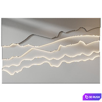 Wall panels | set 390 3D Model Corona