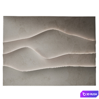 Abstract composition Relief wall Plateau 8 3D Model Vray, Corona