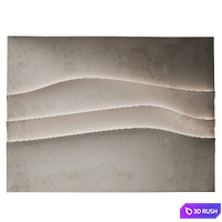 Abstract composition Relief wall Plateau 10 3D Model Vray, Corona