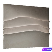 Abstract composition Relief wall Plateau 10 3D Model Vray, Corona