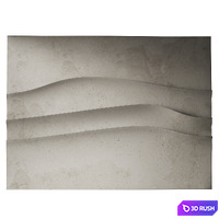 Abstract composition Relief wall Plateau 10 3D Model Vray, Corona