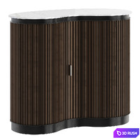Marble 1 Door Bar Table OROA Mayfield 3D Model Vray, Corona