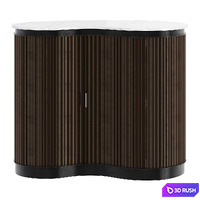 Marble 1 Door Bar Table OROA Mayfield 3D Model Vray, Corona