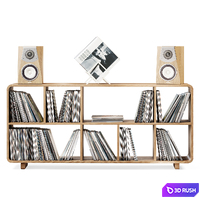 LP vinyl storage 3D Model Vray, Corona