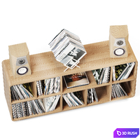 LP vinyl storage 3D Model Vray, Corona