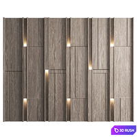 Wall Panel Decor 162 3D Model Vray, Corona