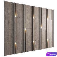 Wall Panel Decor 162 3D Model Vray, Corona