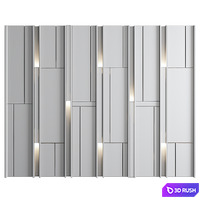 Wall Panel Decor 162 3D Model Vray, Corona