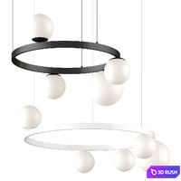GARDA RING | Pendant light 3D Model Corona