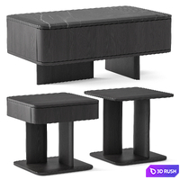 Poliform Brera Bedside Tables 3D Model Vray, Corona