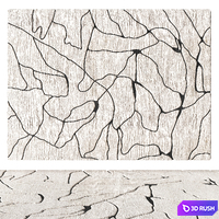 Beige base carpet with black lines 3D Model Vray, Corona