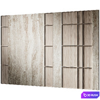 Decorative Wall Art Wall 66 3D Model Corona