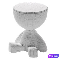 Bedside table 3D Model Corona