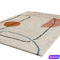 Louise Multicolour rug by Benuta 3D Model Vray, Corona