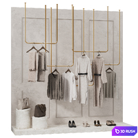 Showcase \ Clothing store 008 3D Model Corona