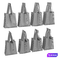 Shopping Bags 3D Model Vray, Corona