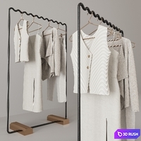 Woman Clothes Set 19 3D Model Corona