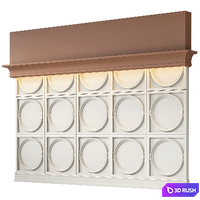 Wall panel RJ Easy Design 10 3D Model Vray, Corona