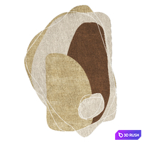Kerros by Scott Group carpets in two color options: Celeste and Terracotta 3D Model Vray, Corona