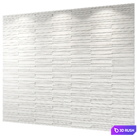 Lithos Design marble wall panel Barcode Zero 3D Model Vray, Corona